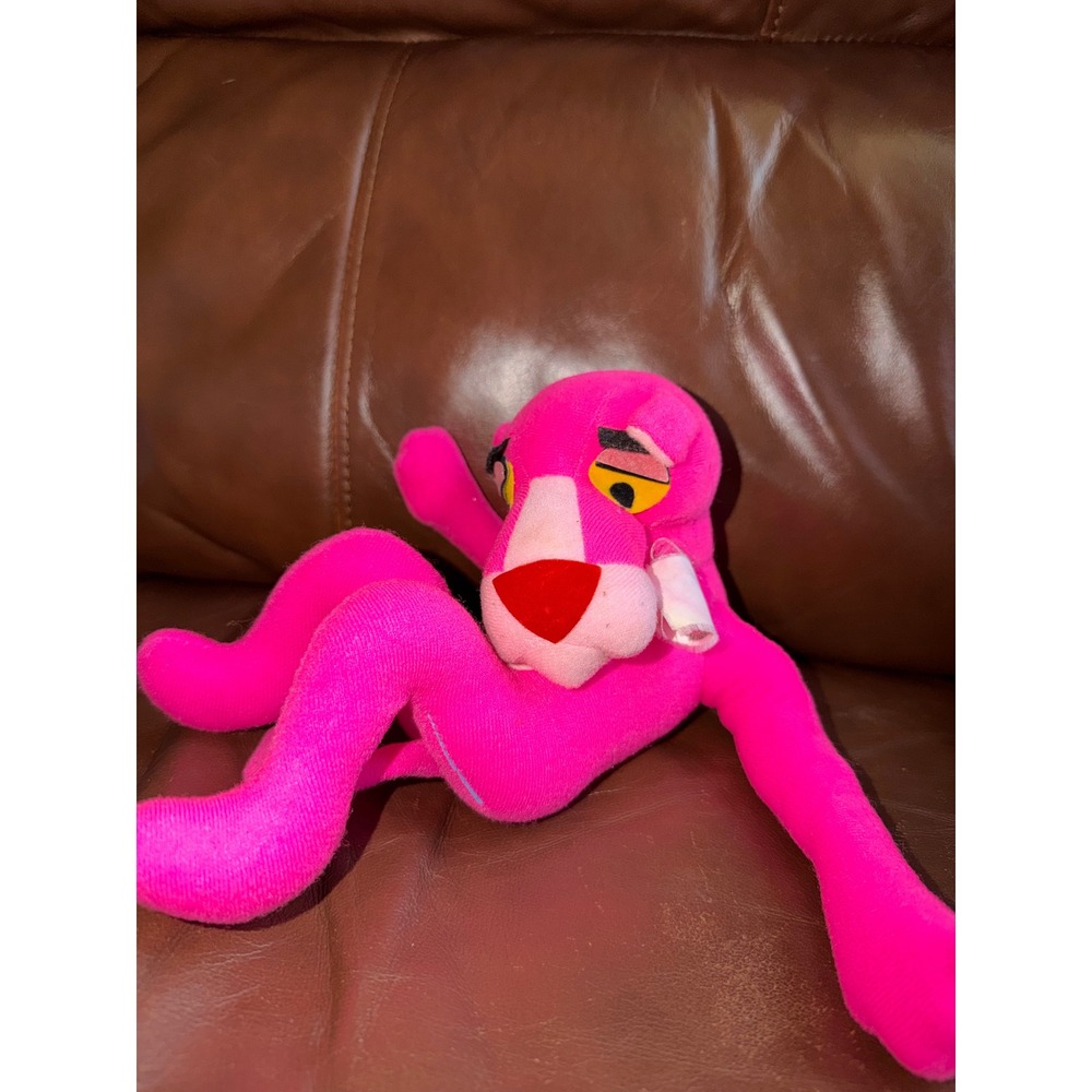 Vintage Pink Panther Plush Mighty Star‎ Mirisch-Geoffrey 1964 Retro Toy Pink